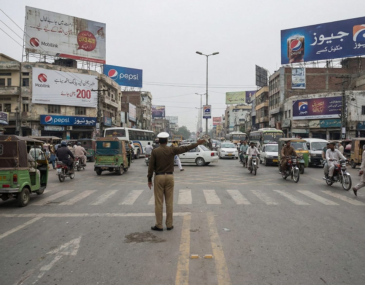 traffic in Lahore